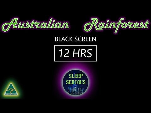 Australian Rainforest Soundscape! Relaxing Nature Sounds for Sleep! Soothing ASMR for Study & Sleep