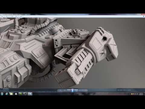 Photo - Spaceship Wing Modeling (Part 1) | Maphunziro a Mapiko a Spaceship - 3DCoat
