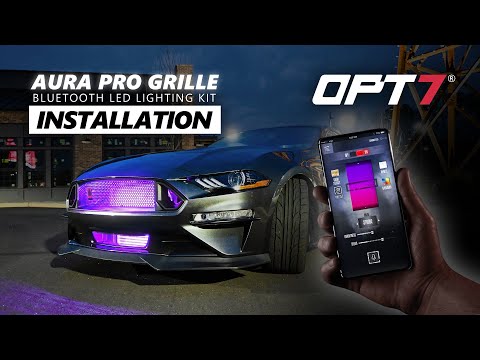 [How to] OPT7 AURA PRO Bluetooth Universal Grille LED Lighting Kit  - Easy Install Must Have!