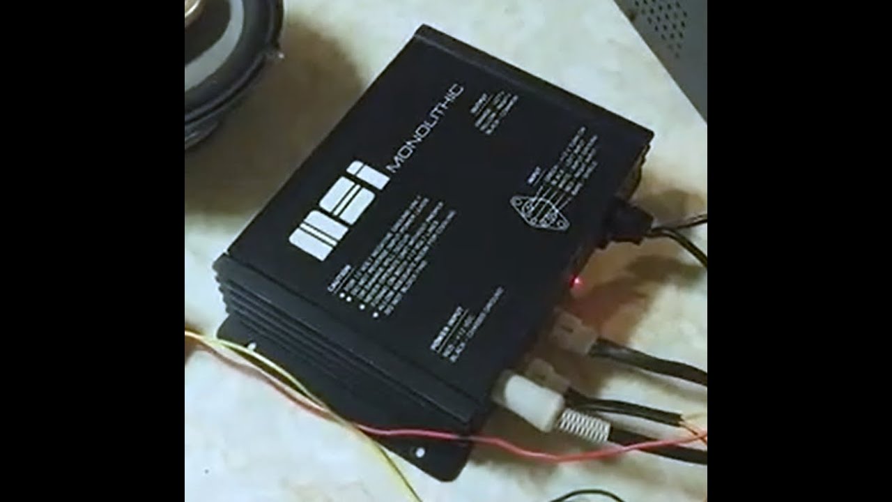 1980's car audio amplifier MSI Monolithic 2 channel