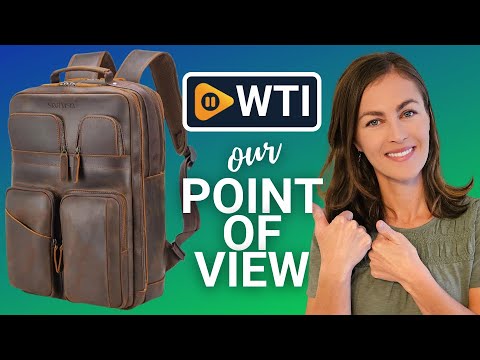 STAR VISTA Angelo 17.3"" Vintage Full Grain Leather Laptop Backpack for Men - WTI product video review