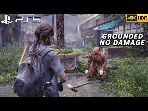 The Last of Us 2 Remastered PS5 Aggressive & Stealth Gameplay - Seattle Day 2 ( GROUNDED/NO DAMAGE )