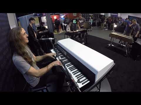 Robbie Gennet Test Drives the Rhodes MK8 White Top At NAMM 2022