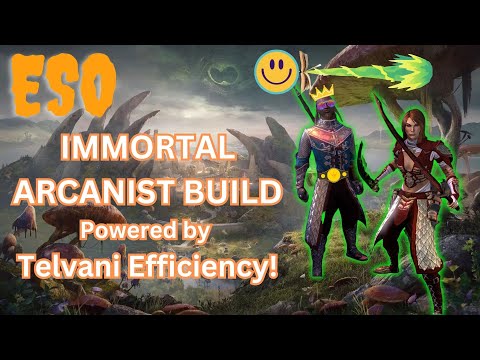 ESO IMMORTAL Arcanist Build powered by Telvani Efficiency !