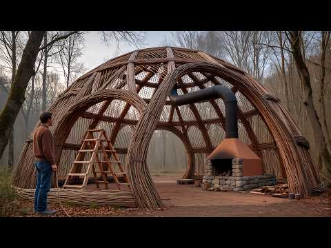 He’s Building a Secret Life Alone! Young Man’s Forest Shelter @classyoutube9113
