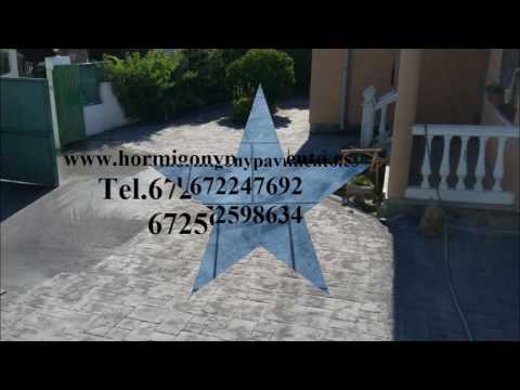 Hormigon Impreso Para Urbanizaciones Bustillo de la Vega, Palencia Tel.672247692
