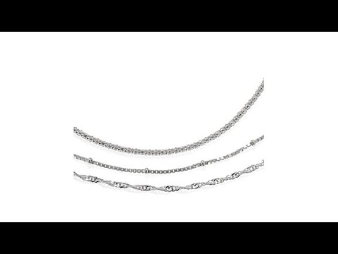 Sevilla Silver Set of 3 Basic Chains