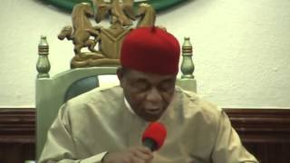 preview picture of video 'Gov T A Orji in  THE EXECUTIVE'