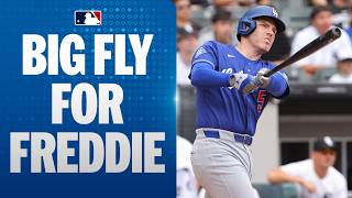 Freddie Freeman smashes a LINE DRIVE home run for the Los Angeles Dodgers in the 1st inning! ????