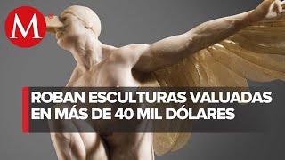 Roban esculturas del michoacano Jorge Marín en Querétaro