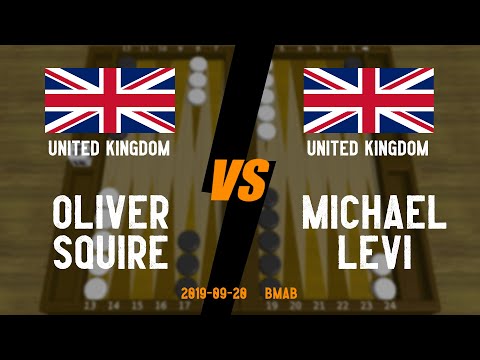 Oliver Squire vs Michael Levi - BMAB - 2019.09.20 - Backgammon Game Replay