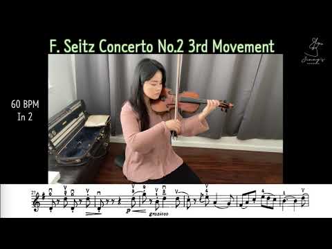 [Suzuki Book4] F.Seitz Concerto No.2 3rd Movement (60BPM)