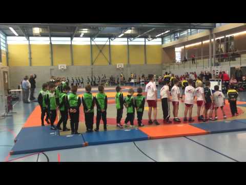 Einmarsch am internationalen Ringerturnier 2015 Therwil