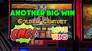(ANOTHER BIG WIN) GOLDEN CENTURY SLOT MACHINE #slots #casino #slotmachine #jackpot