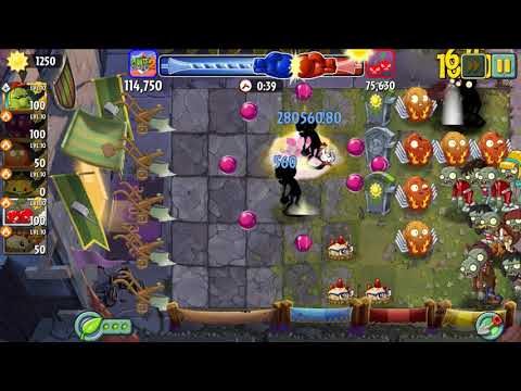 Bombard Family with Mint Power Up (Mint Series) | Plant vs Zombie 2