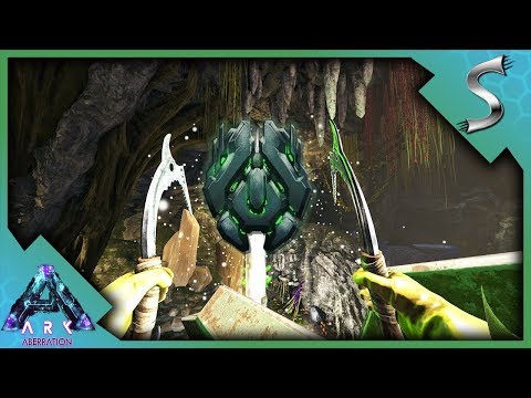 ARTIFACT OF THE DEPTHS RETRIEVAL! THE OLD RAILWAY CAVE EXPLORATION! - Ark: Aberration [Gameplay E11]