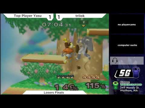 SG 21.1 SSBM - Yasu (Marth) vs. trilok (Fox) - Melee LF