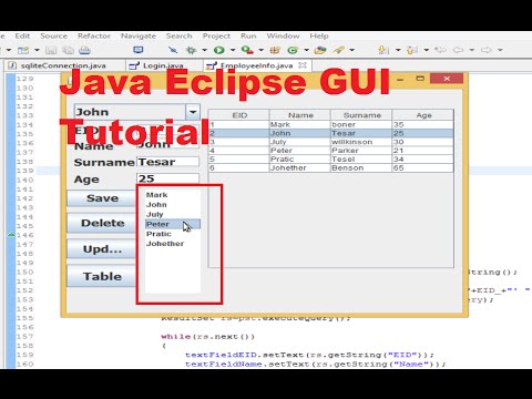 Java Eclipse GUI Tutorial 18 How to link JList with Sqlite database in Java