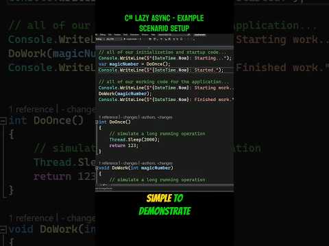 Mixing Async and Lazy in #csharp #dotnet - The Example Setup