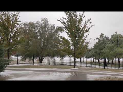 Icy Scenes From Norman, Oklahoma - October 26, 2020 #limitlessproduction #winterstorm #weather