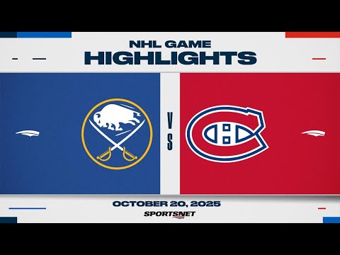 NHL Highlights | Sabres vs. Canadiens - October 20, 2025