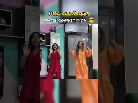 Hira and Zainab dance competition #sistrology #shorts #shotsfeed #shortvideo #ytshorts #fatimafaisal