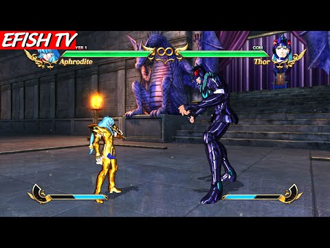 Pisces Aphrodite vs Phecda Thor (Hardest AI) - Saint Seiya: Soldiers' Soul