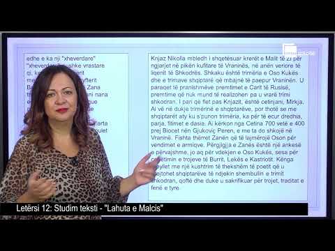 Studim teksti - "Lahuta e Malcis" | Letërsi 12