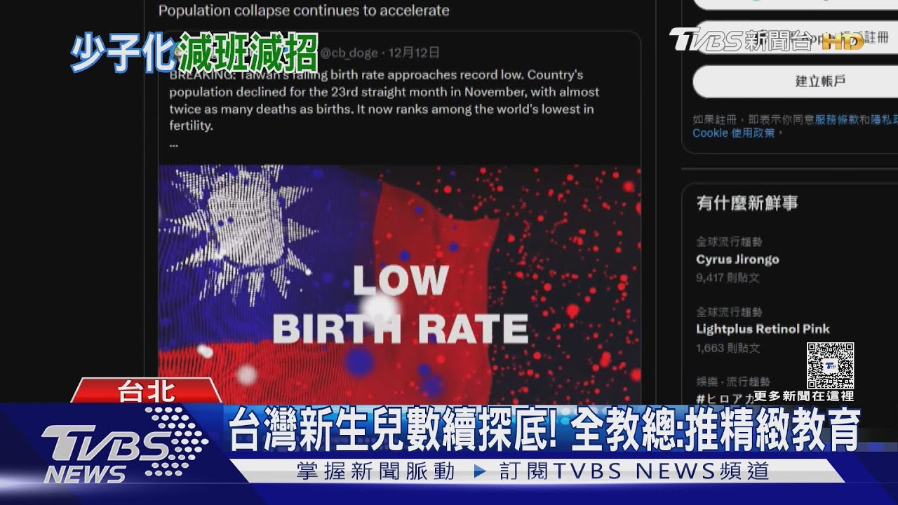 台灣今年新生兒「難保11萬」　馬斯克發文示警