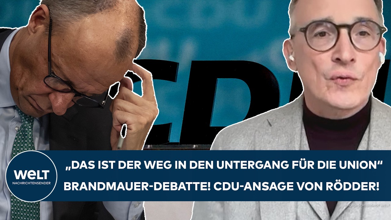 BRANDMAUER-DEBATTE: „Das ist der Weg in den Untergang für die Union“ - CDU-Ansage von Rödder!