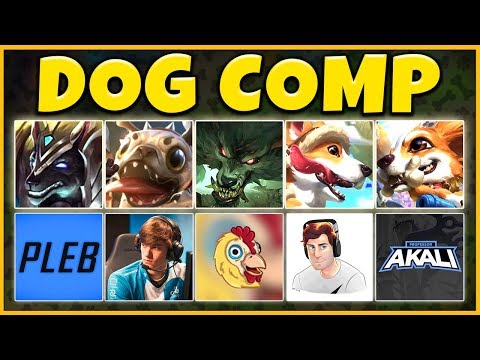 DOG COMP 2019 (PUPPIES IN LEAGUE) THE CUTEST COMP EVER - League of Legends