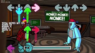 Cover art for FNF MONKE MONKE MONKE Gorilla Night Battle