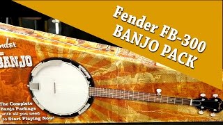 Video thumbnail for Fender FB300 Banjo Pack un-boxing with Cranbourne Music by Coleman's Music