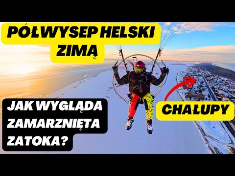 Półwysep Helski zimą. Jak wygląda z góry?