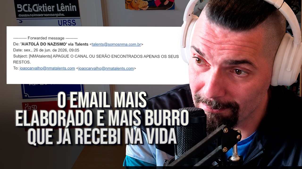 FUI AMEÇADO POR UM GRUPO DA EXTREMA DIREITA E ACHEI MUITO ENGRAÇADO
