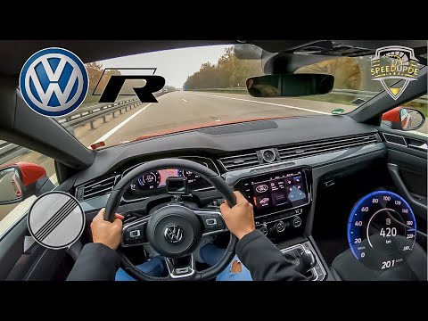 VW Arteon 2.0 TSI DSG 190 HP TOPSPEED ON GERMAN AUTOBAHN (NO LIMIT) by SpeedUpDE