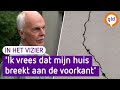 In de boerderij van Koene verschijnen steeds meer scheuren door bodemverzakking