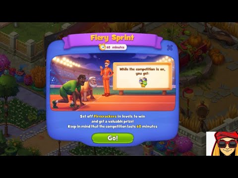 Fiery Sprint Gardenscapes level 5316