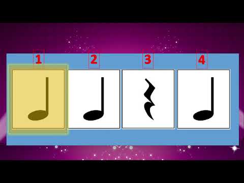 Read Along Rhythms Level1- Quarter Note and Quarter Rest