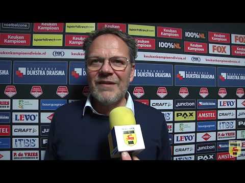Reactie Henk de Jong na afloop van SC Cambuur - MVV (2-1)