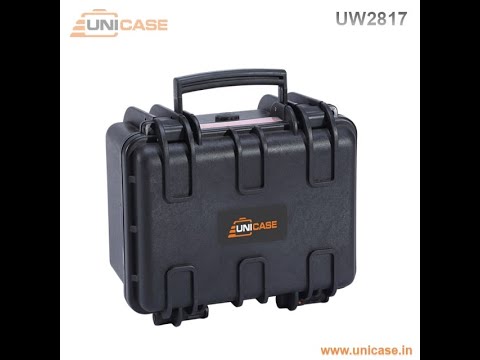 Black heavy duty waterproof case, 305 x 205 x 98 mm