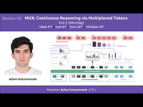 S32 | MUX: Continuous Reasoning via Multiplexed Tokens
