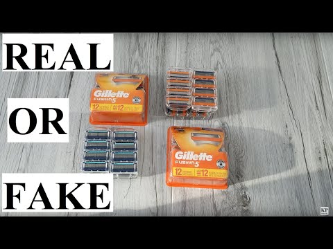 REAL OR FAKE Gillette Razor Blades Fusion Proglide