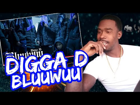 AMERICAN REACTS TO UK RAPPER @DiggaDTV  - Bluuwuu