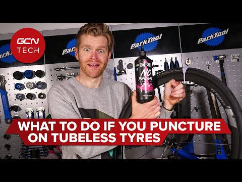 How To Fix A Punctured Tubeless Tyre | GCN Tech Puncture Repair Guide