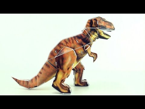 Tyrannosaurus Rex 3D Puzzle - Dinosaur model of T-Rex - 3D Dinosaurs Speed build