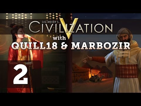 Civilization 5 Deity Twins Multiplayer ft. Quill18 - Part 2