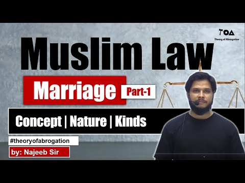 Marriage under Muslim law: Part 1