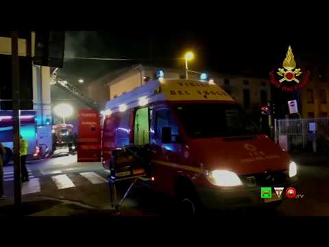 Vigili del Fuoco - Prato, Intervento per incendio di un appartamento - www.HTO.tv