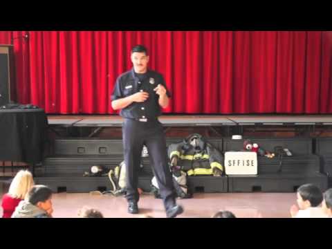 Firefighters in Safety Education: Stop, Drop, and Roll